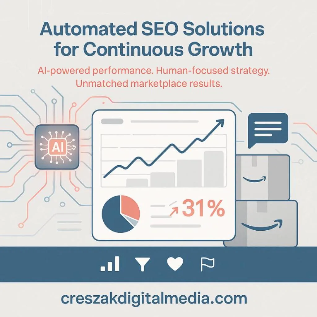 Automated Optimization for Continuous Growth Using CresZak Digital Media Amazon SEO Services