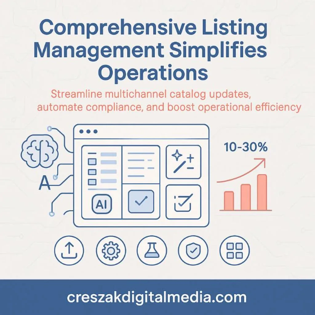 Comprehensive Listing Management by CresZak Digital Media Amazon SEO Services