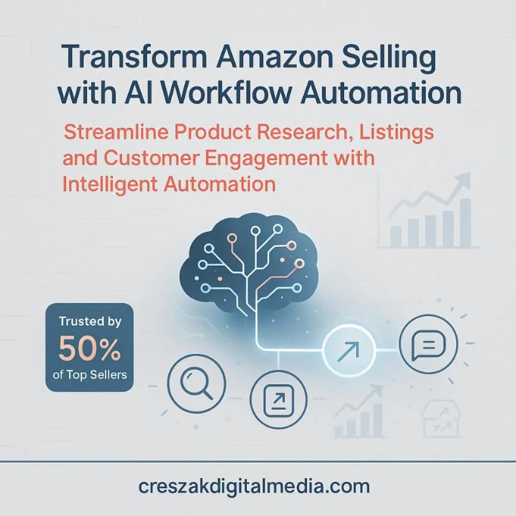 AI-Powered Workflow Automation for Amazon Selling by CresZak Digital Media Amazon SEO Services