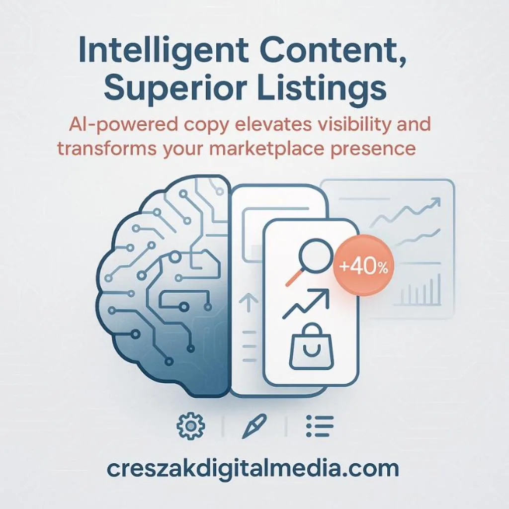 Improving Listing Quality with Intelligent Content via CresZak Digital Media Amazon SEO Services