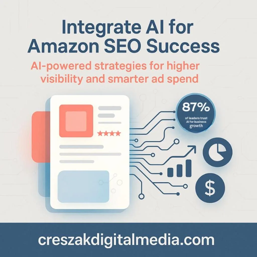 Integrating AI Frameworks into Optimization via CresZak Digital Media Amazon SEO Services