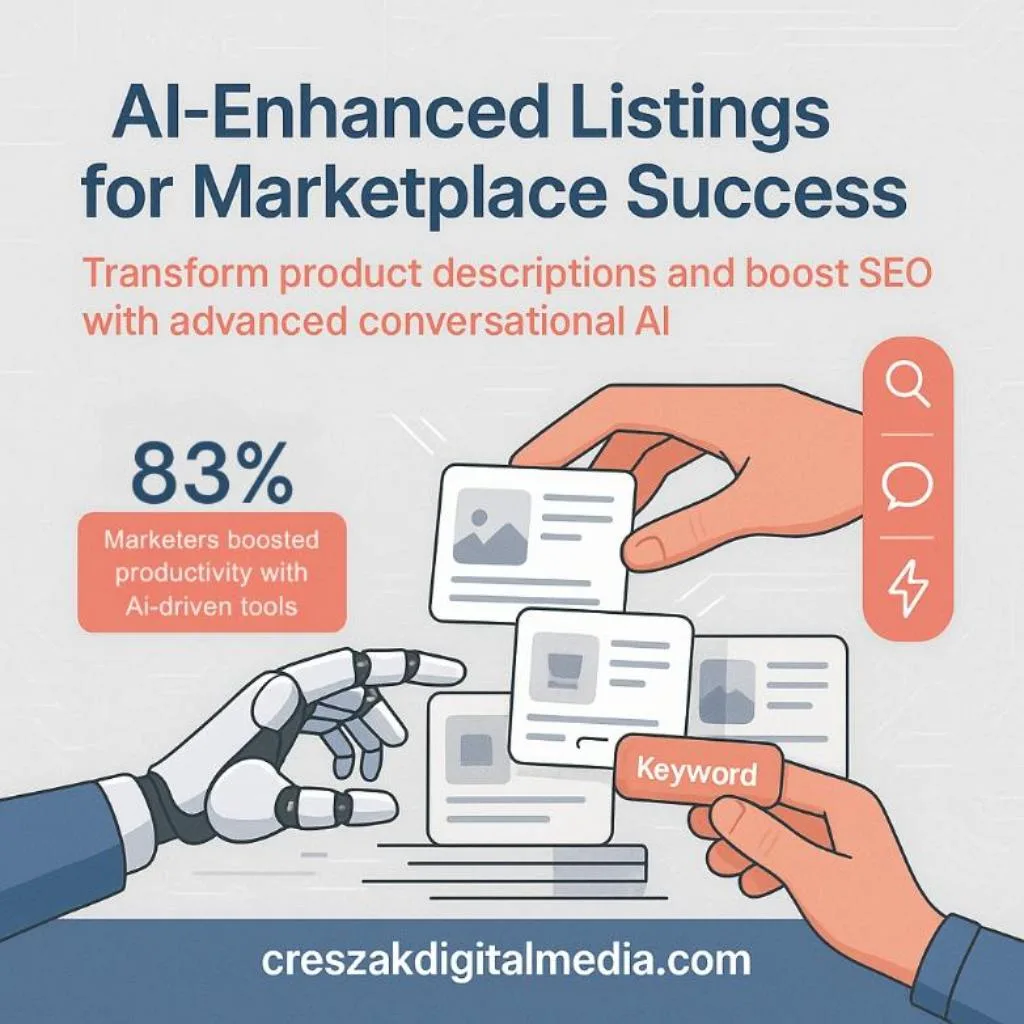 ChatGPT-Driven Product Listing Enhancement via CresZak Digital Media Amazon SEO Services