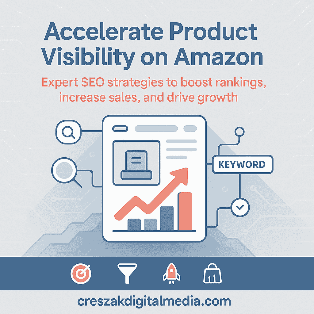 CresZak Digital Media explaining Amazon SEO Services for growing online businesses