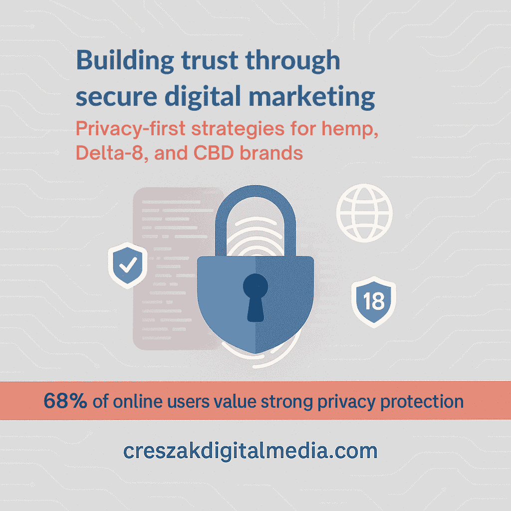 Building consumer trust through secure digital marketing and SEO services for Delta-8 and CBD by CresZak Digital Media