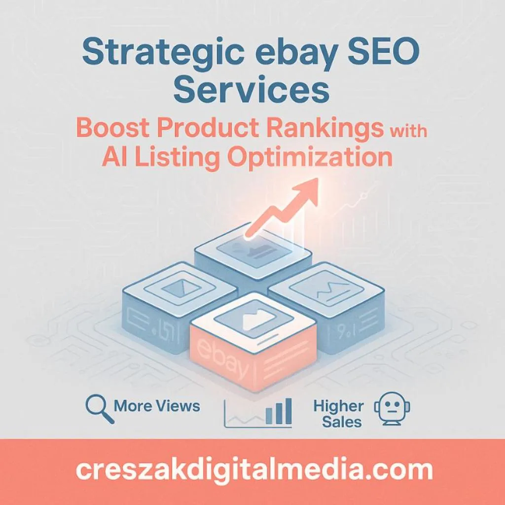 Strategic eBay SEO Services for Higher Product Rankings by CresZak Digital Media