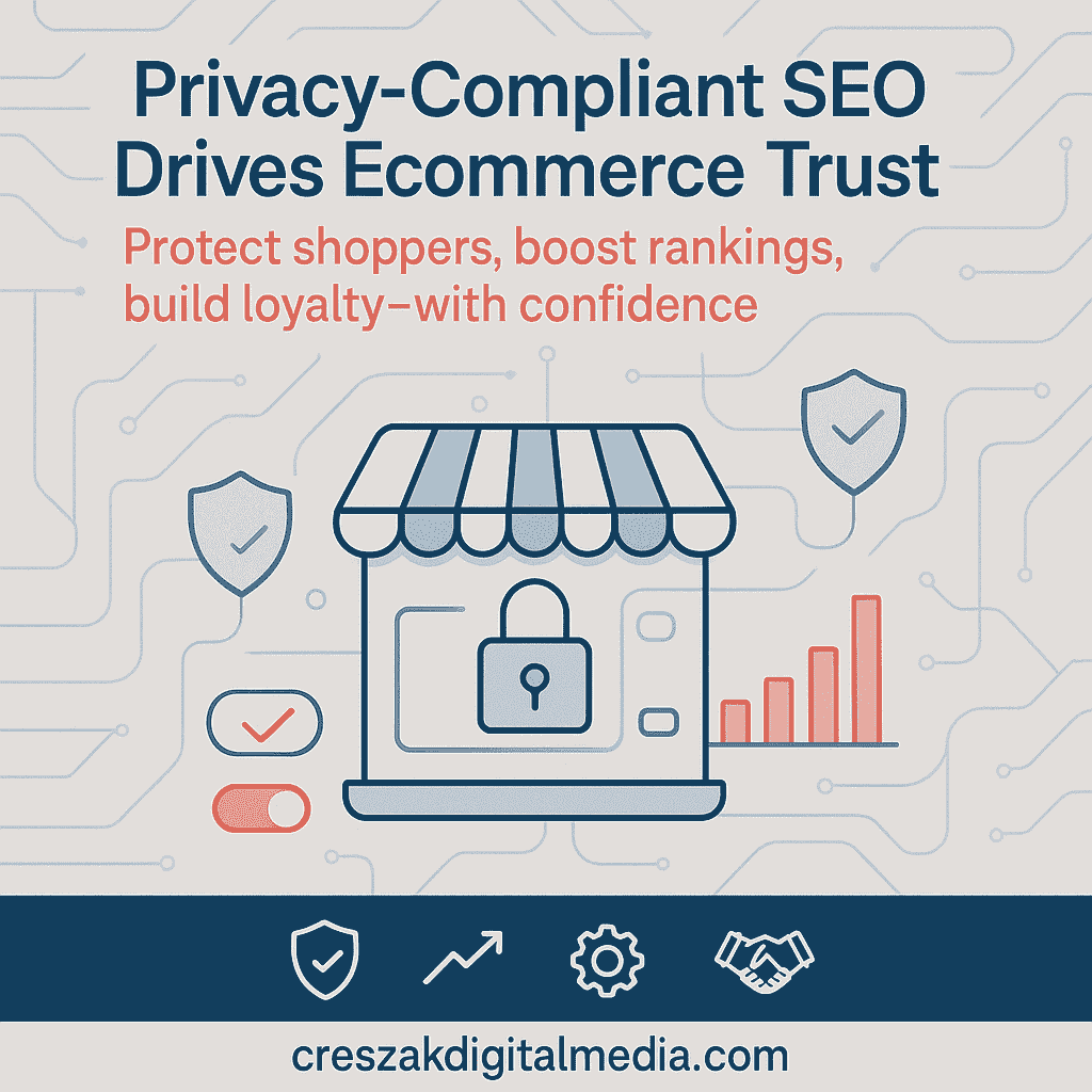 CresZak Digital Media implementing privacy-compliant Ecommerce Seo Services for long-term ecommerce success