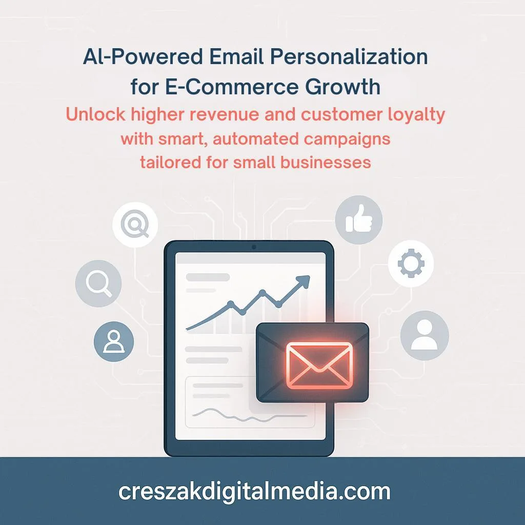 AI-personalized e-commerce Email Marketing Services for small businesses by CresZak Digital Media.