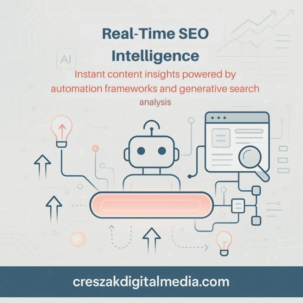 Real-Time SEO Suggestions using CresZak Digital Media Enterprise SEO Services