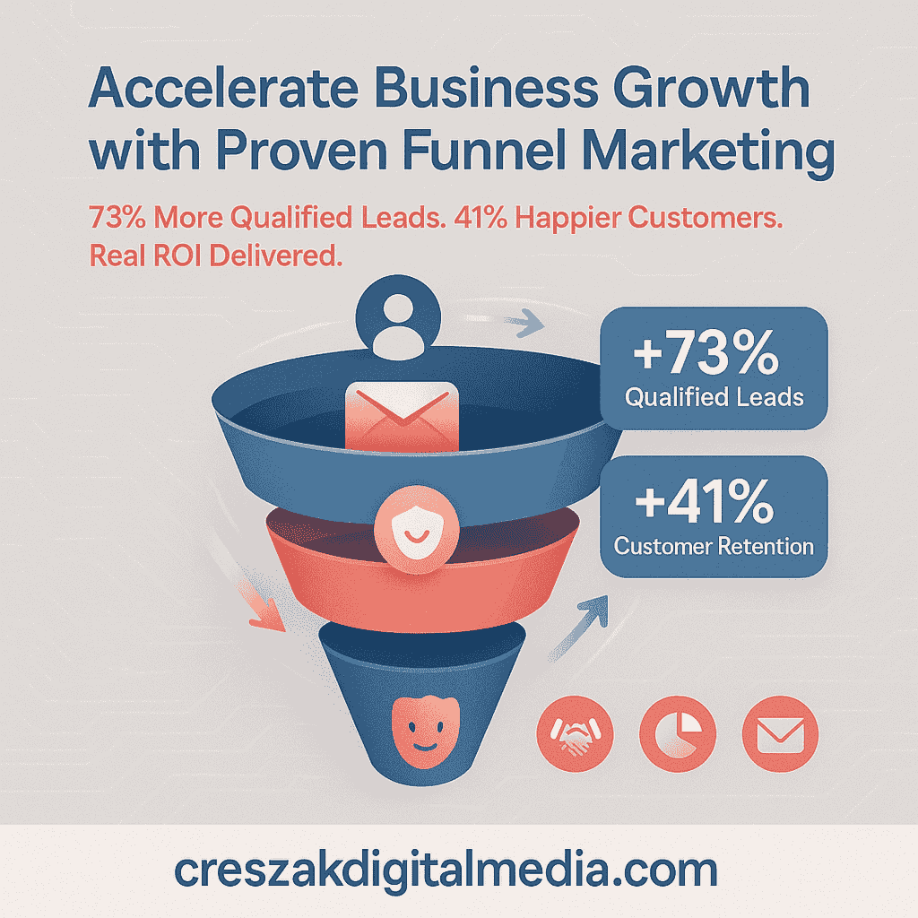 How small businesses achieve remarkable growth with strategic Funnel Marketing Services from CresZak Digital Media