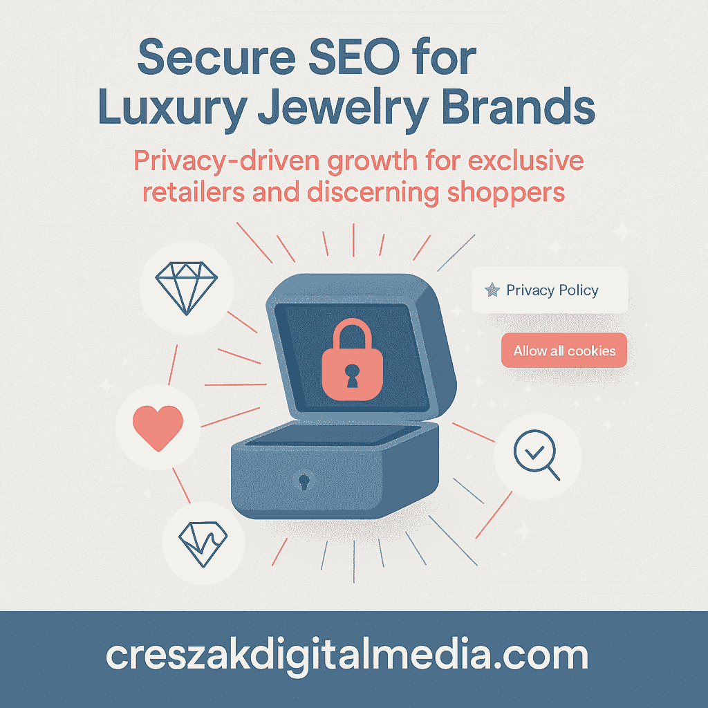 Secure SEO practices for luxury brands with trusted SEO services for jewelry by CresZak Digital Media experts