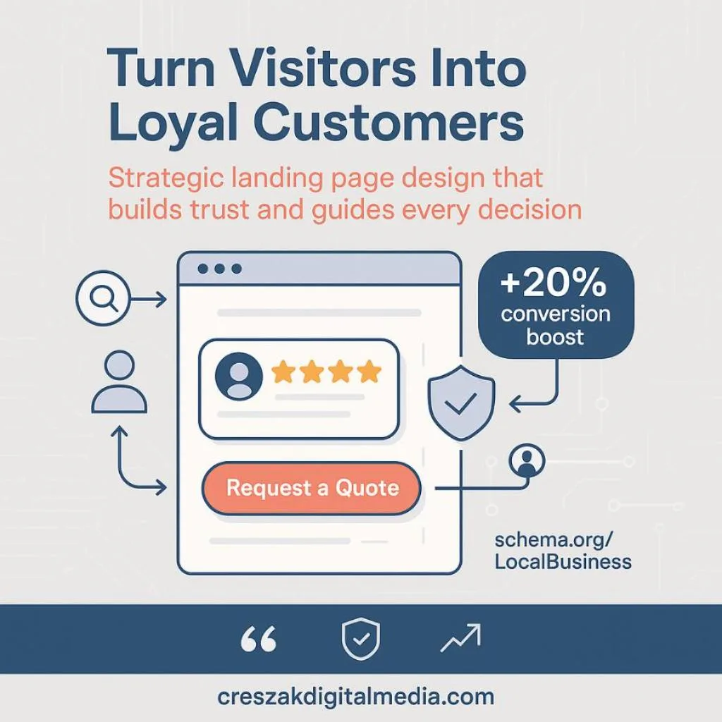 CresZak Digital Media Landing Page Design Services turning visitors into customers