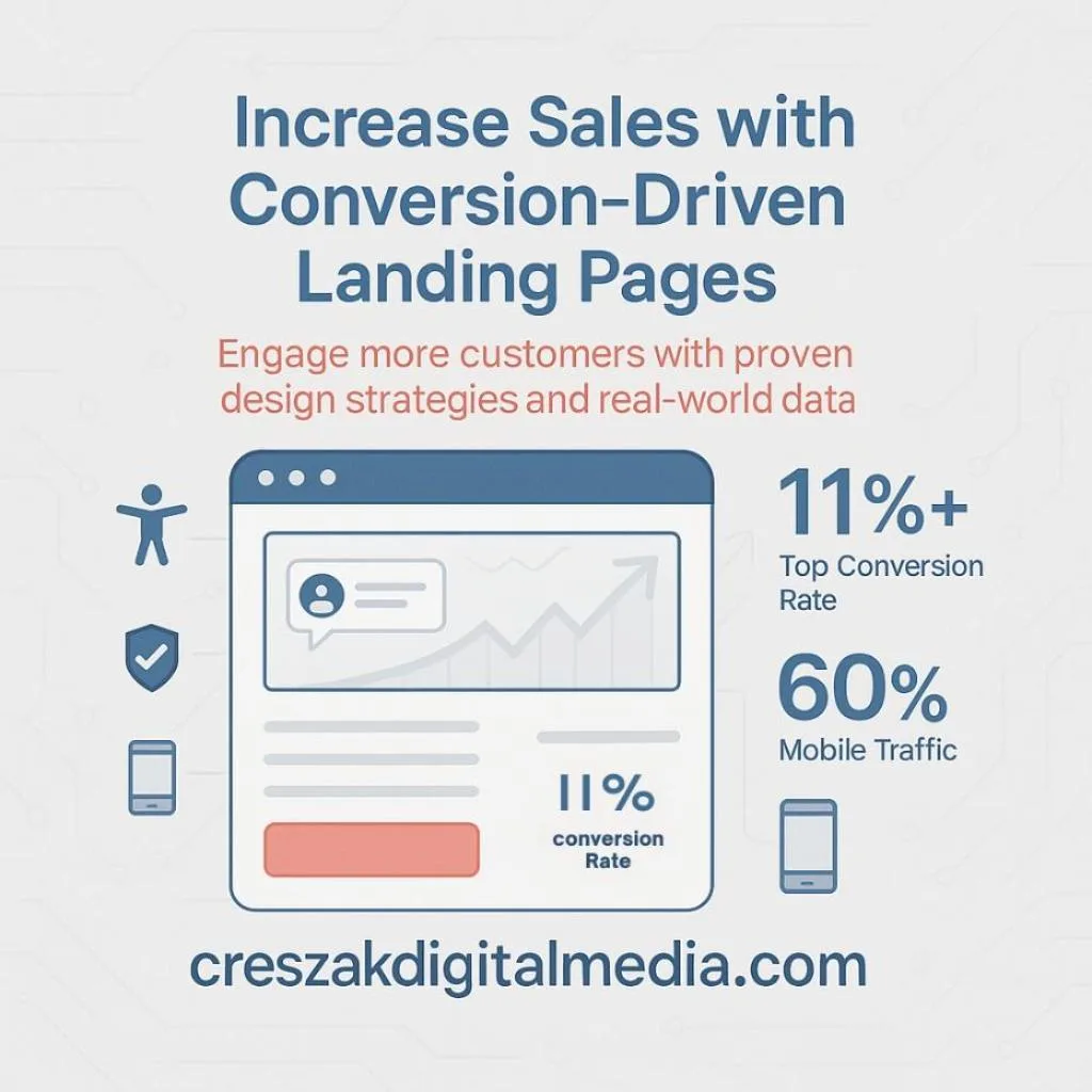 CresZak Digital Media Landing Page Design Services helping small businesses boost engagement and sales