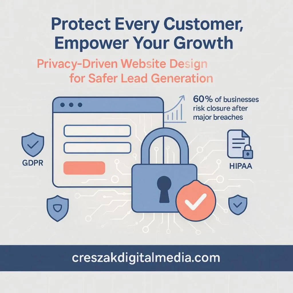 CresZak Digital Media Lead Gen Agency designing secure websites that protect customer information.