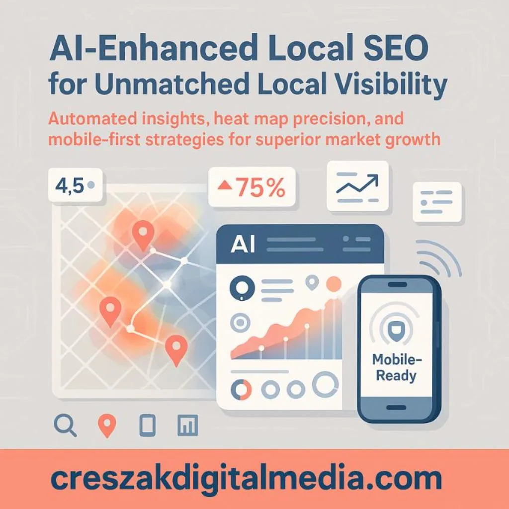 How local SEO experts integrate AI, heat maps, and mobile optimization to enhance Local SEO Services – CresZak Digital Media.