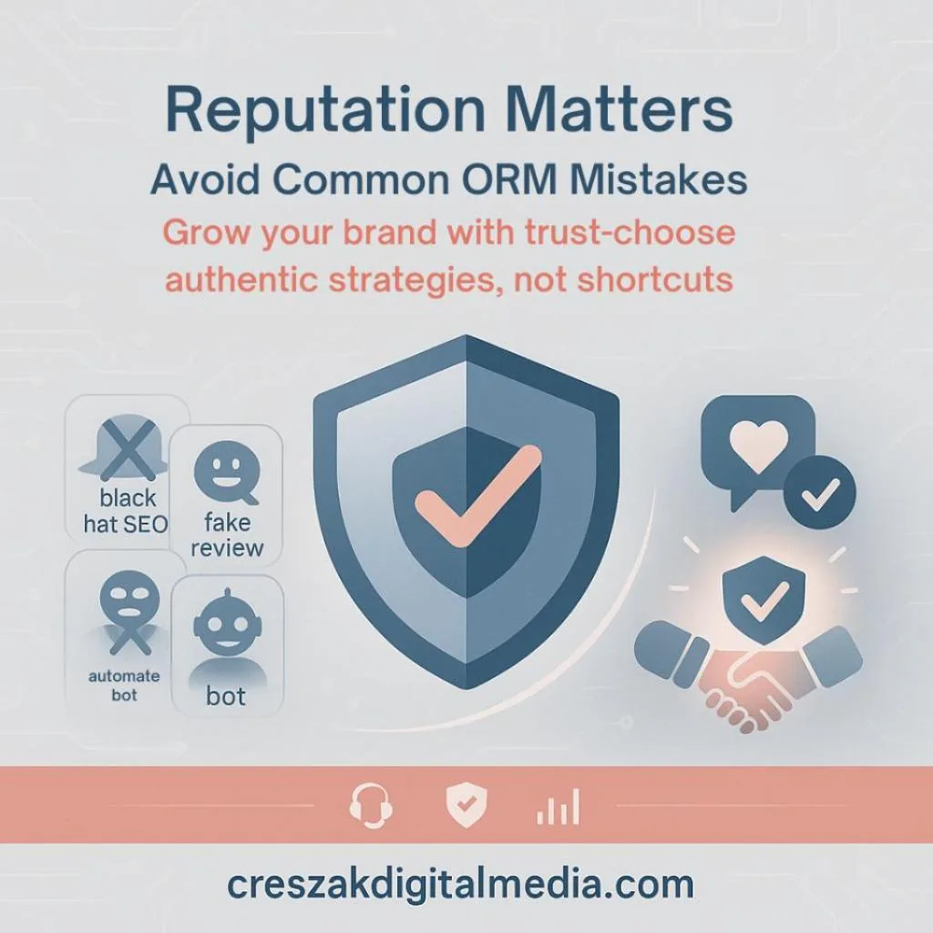 Authentic Reputation Management Services avoiding ineffective ORM tactics