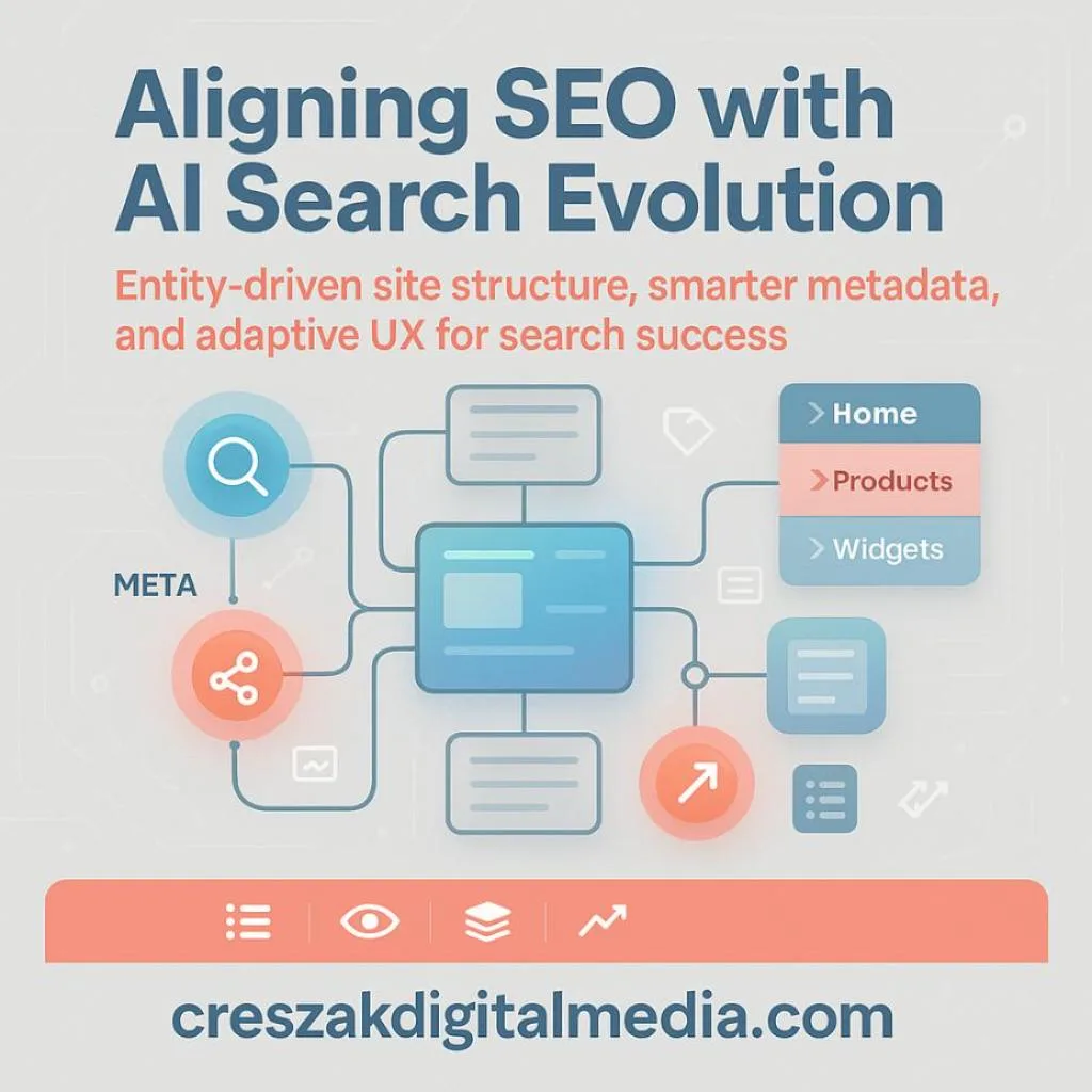 How marketers shift on-page strategies to align AI-driven search behavior with effective SEO Services for Small Businesses by CresZak Digital Media.