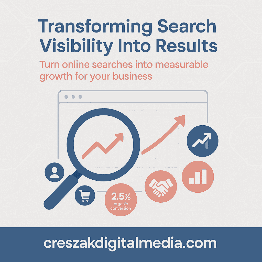 CresZak Digital Media showcasing core SEO building blocks for strong search visibility in Seo For Small Businesses
