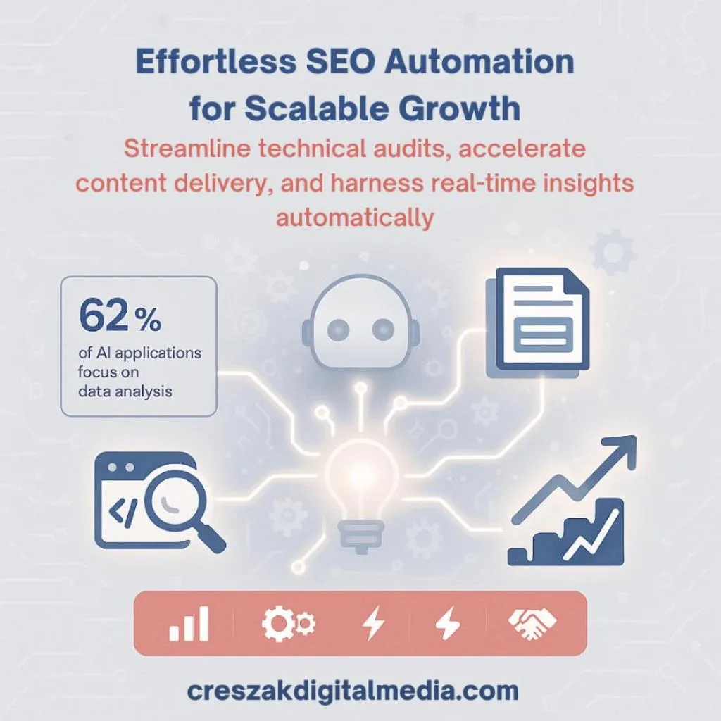CresZak Digital Media implements SEO automation workflows for scalable growth