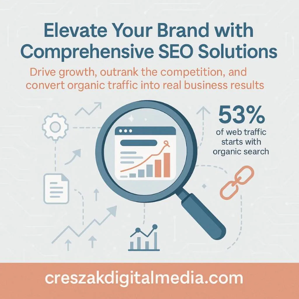 CresZak Digital Media explains what SEO Services include for sustainable business growth
