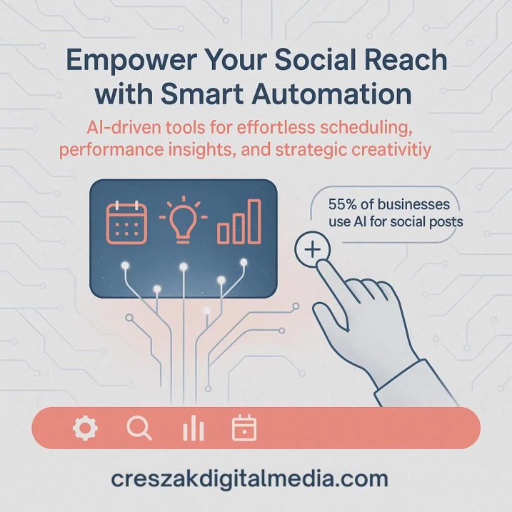 AI-automated Social Media Marketing Services and lead generation tools by CresZak Digital Media.