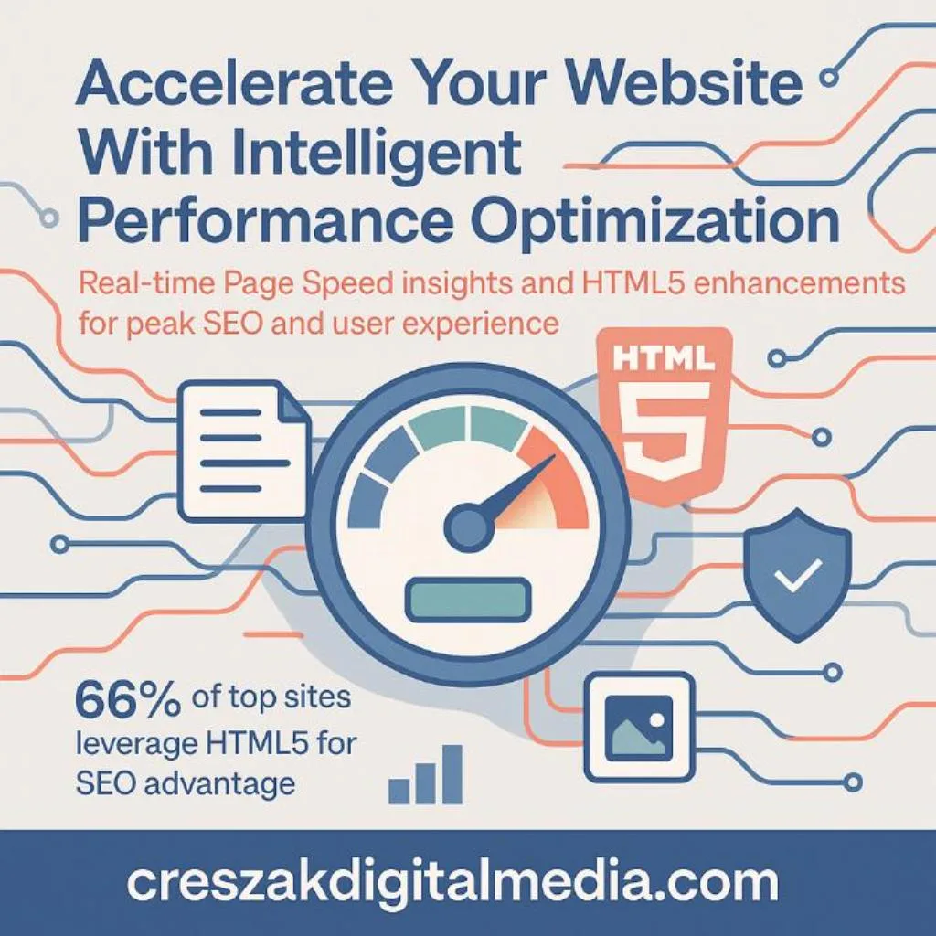 CresZak Digital Media Website SEO Services Enhancing Performance Through Speed and HTML5 Optimization