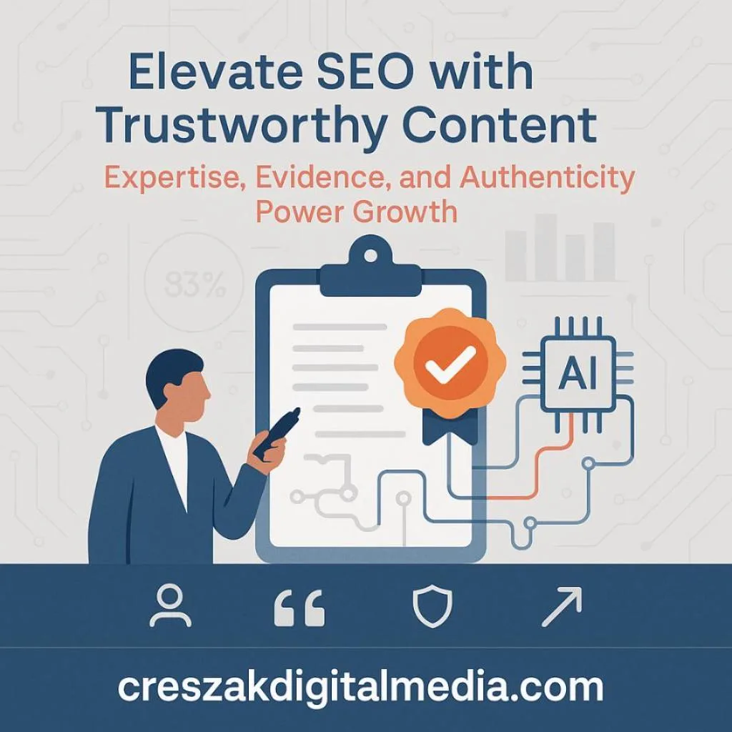 Aligning Content With E-E-A-T Through Website SEO Services by CresZak Digital Media