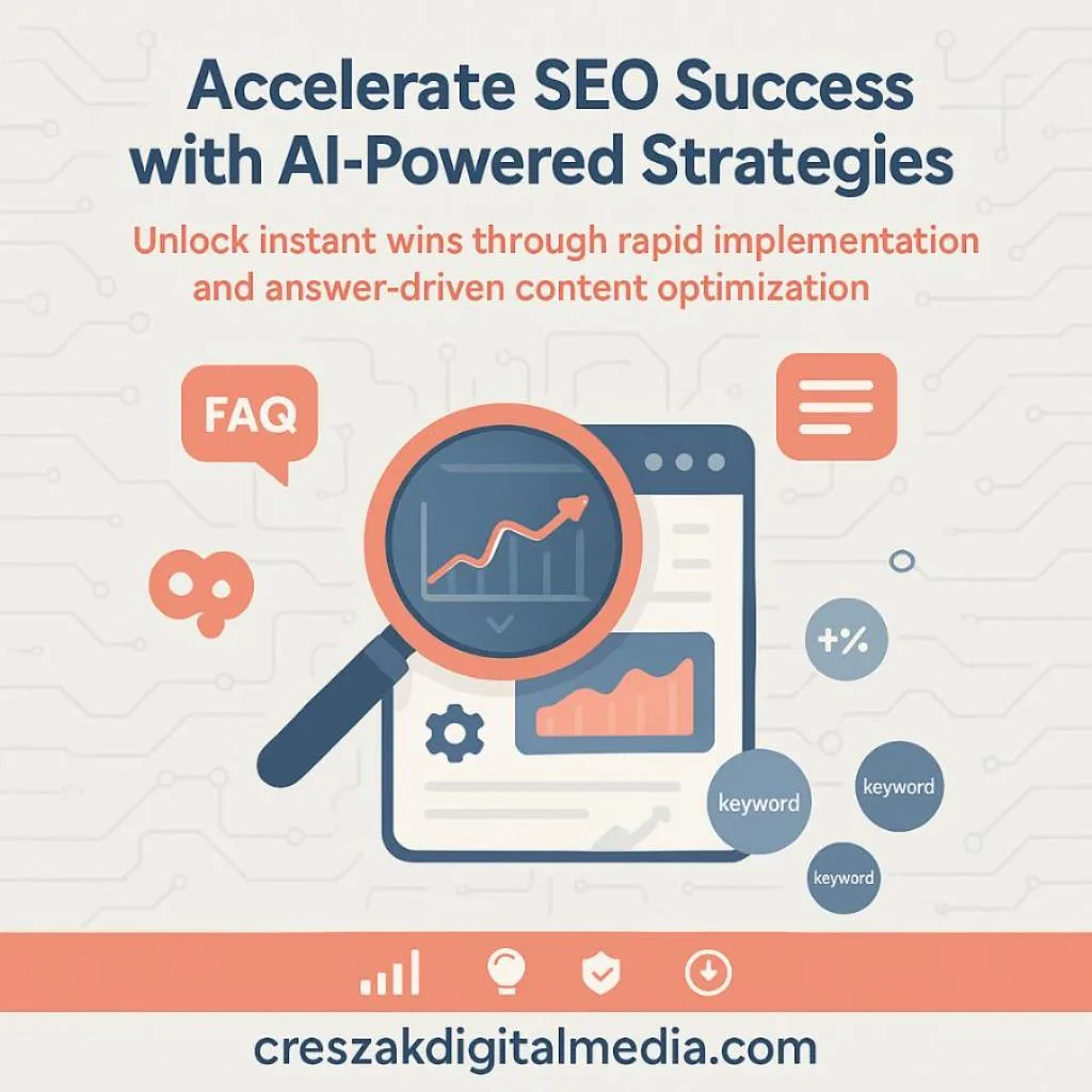 AI Content Results Improved with Quick Win Website SEO Services by CresZak Digital Media