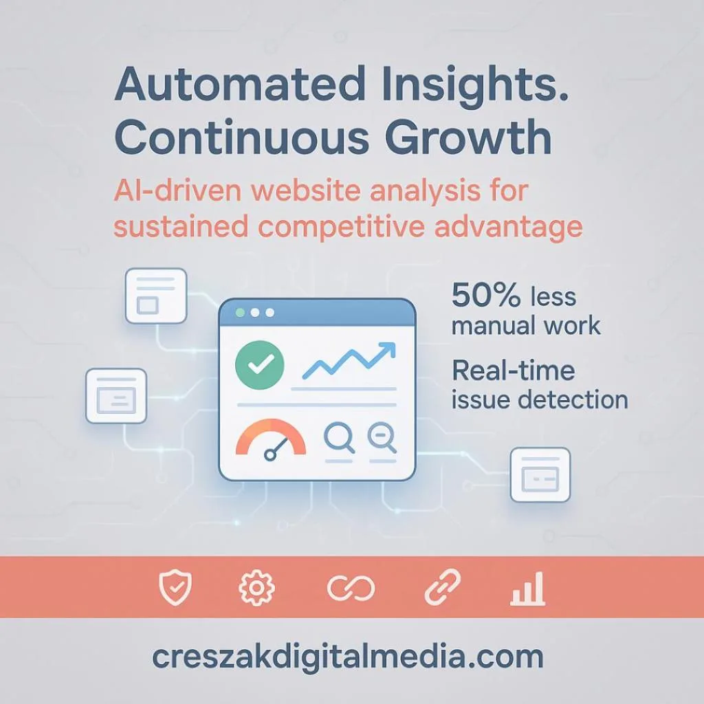 AI-Powered Automated Website Analysis with Website SEO Services by CresZak Digital Media