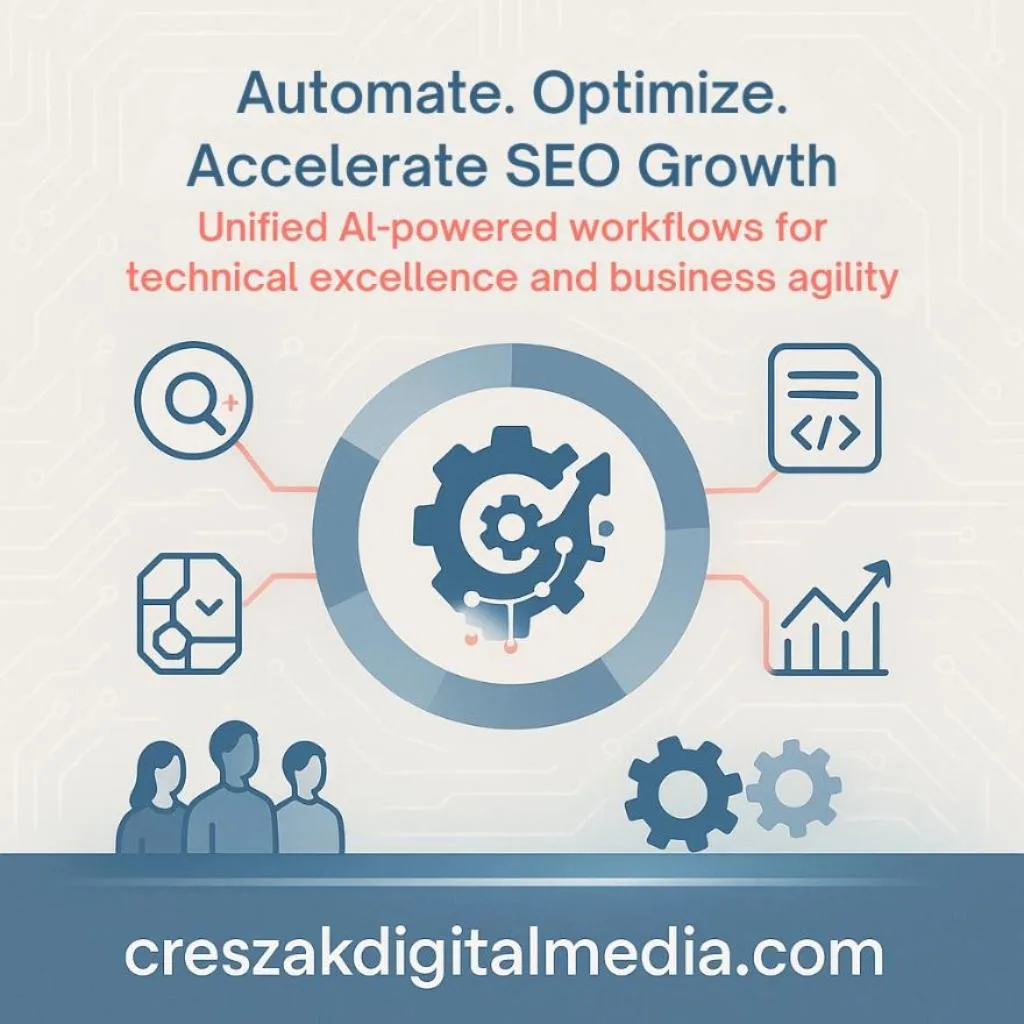 AI Automation Integrated with Website SEO Services by CresZak Digital Media
