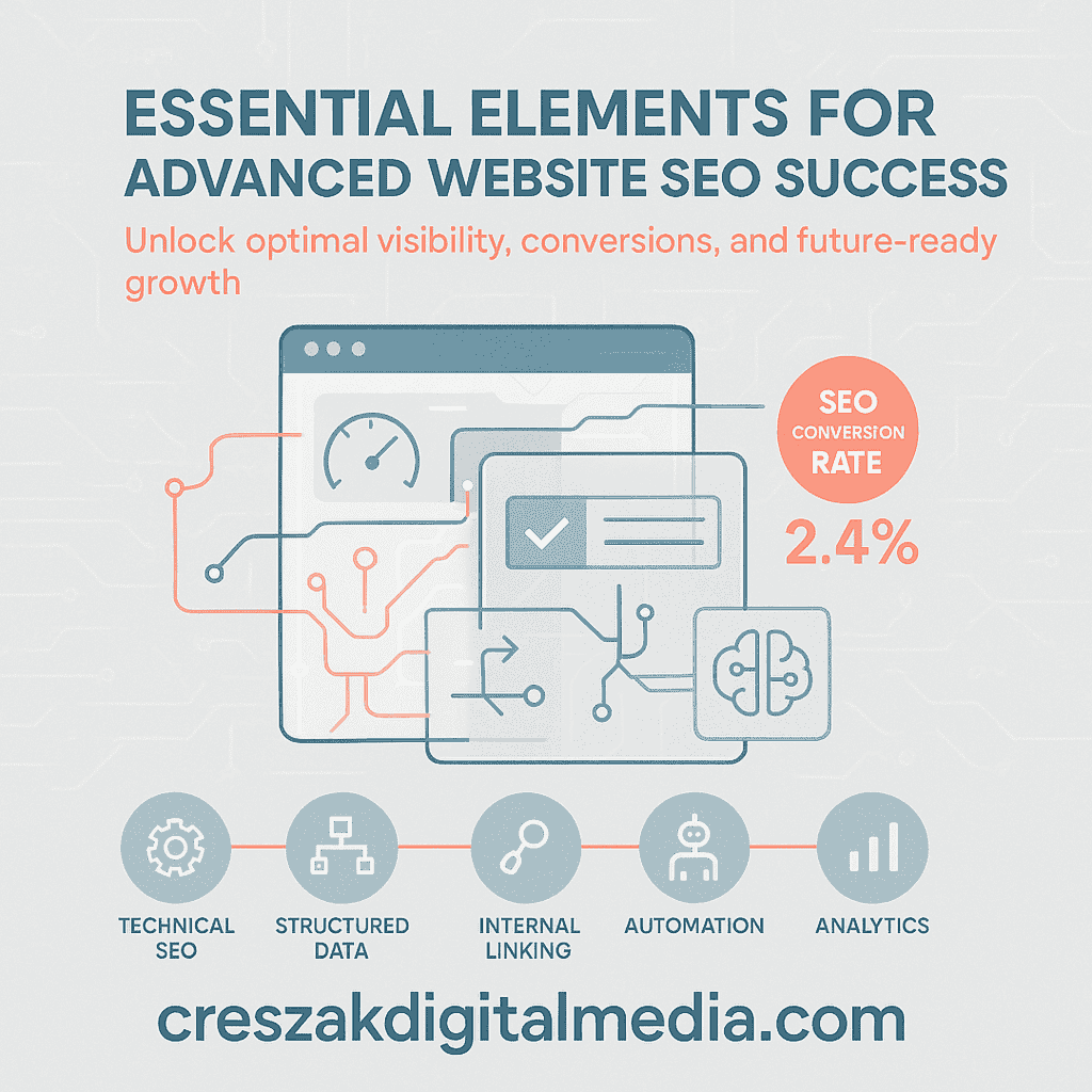 CresZak Digital Media outlining essential components of effective Website Seo Services implementation