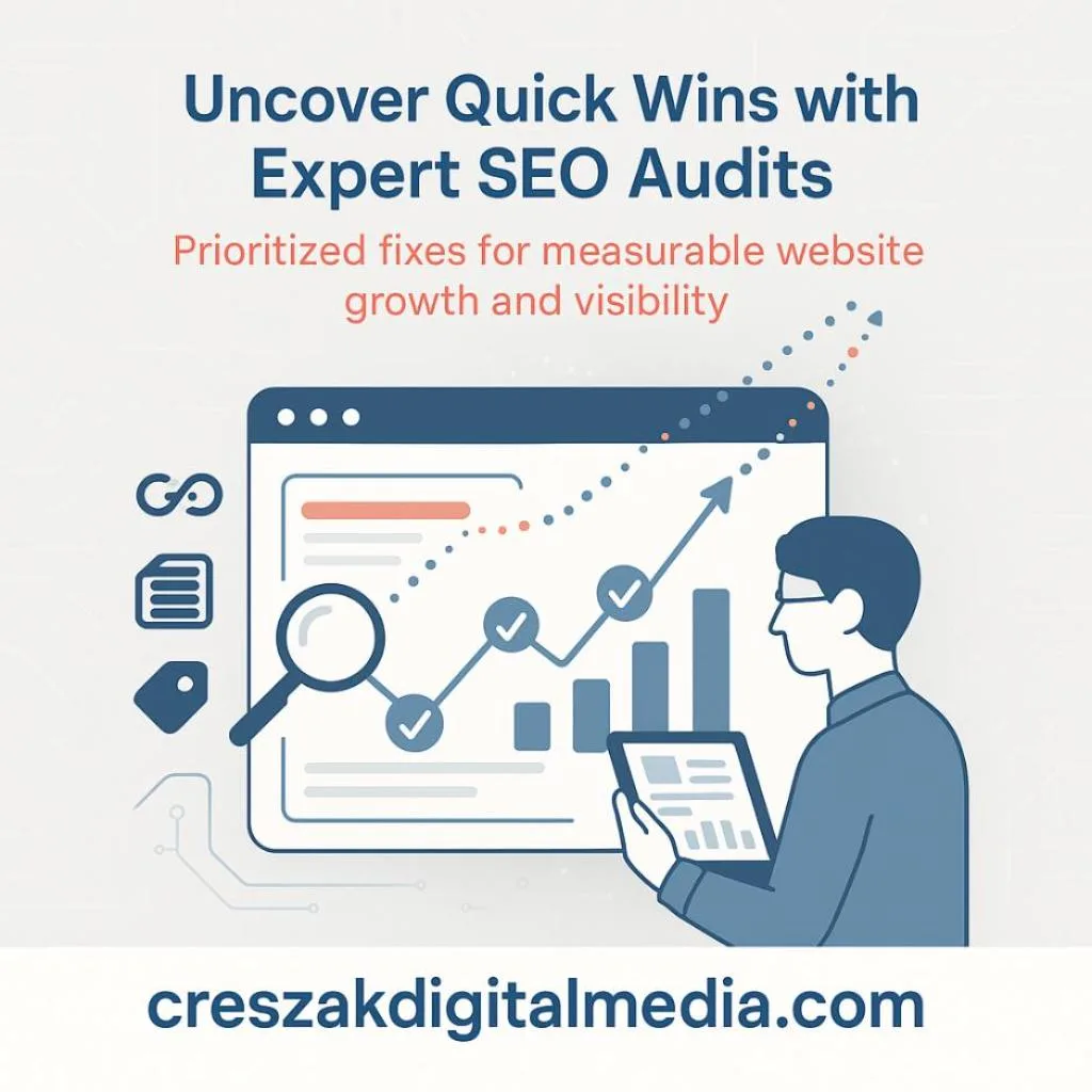 Website SEO Services by CresZak Digital Media Identifying Quick Wins Through SEO Audits
