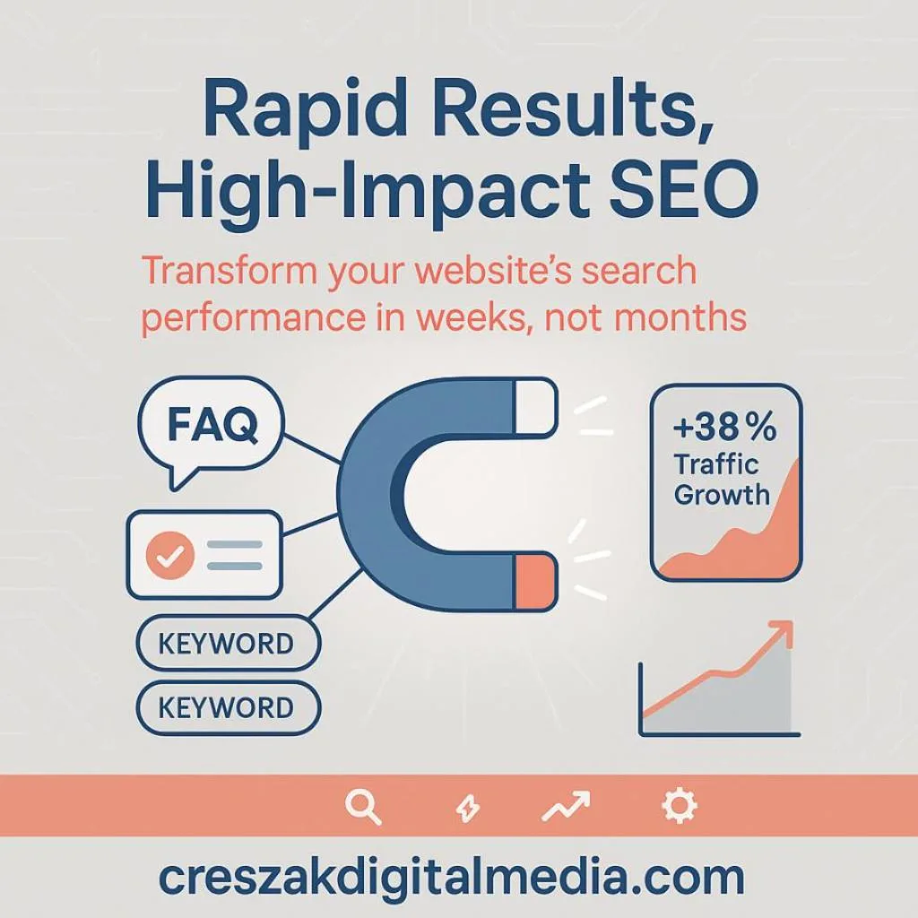 Rapid Optimization Strategies Using Website SEO Services by CresZak Digital Media
