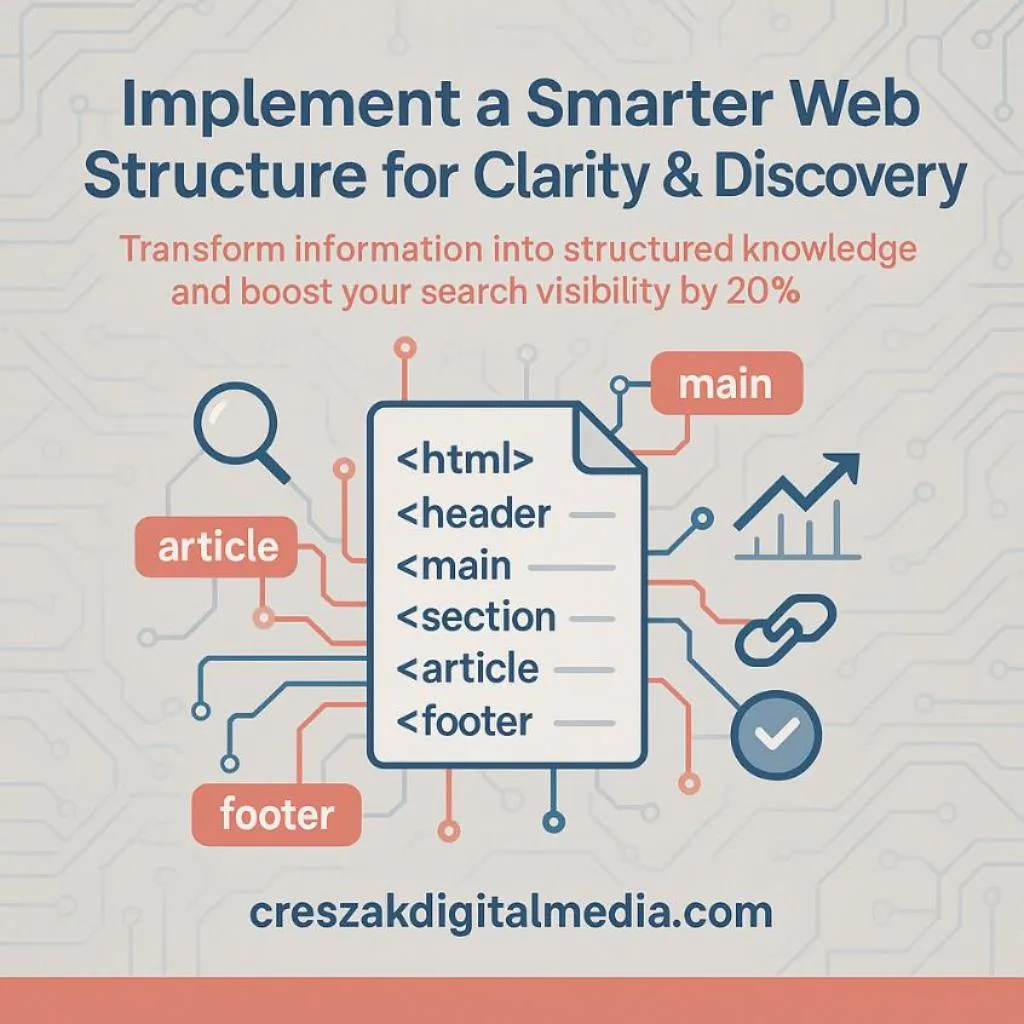 Semantic Structure Optimization for Machine Readability with Website SEO Services by CresZak Digital Media