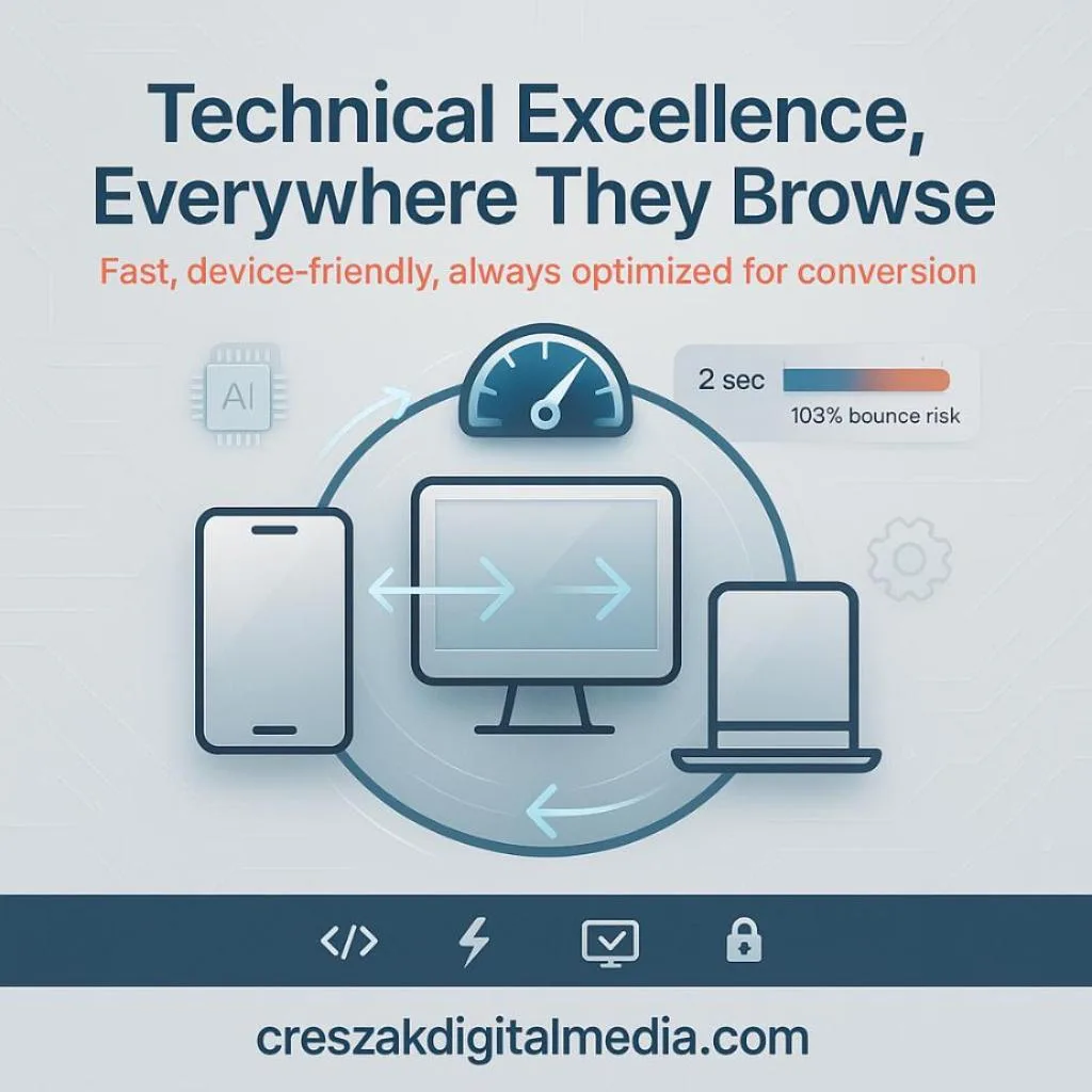 CresZak Digital Media Website SEO Services Optimizing Technical Performance Across Platforms