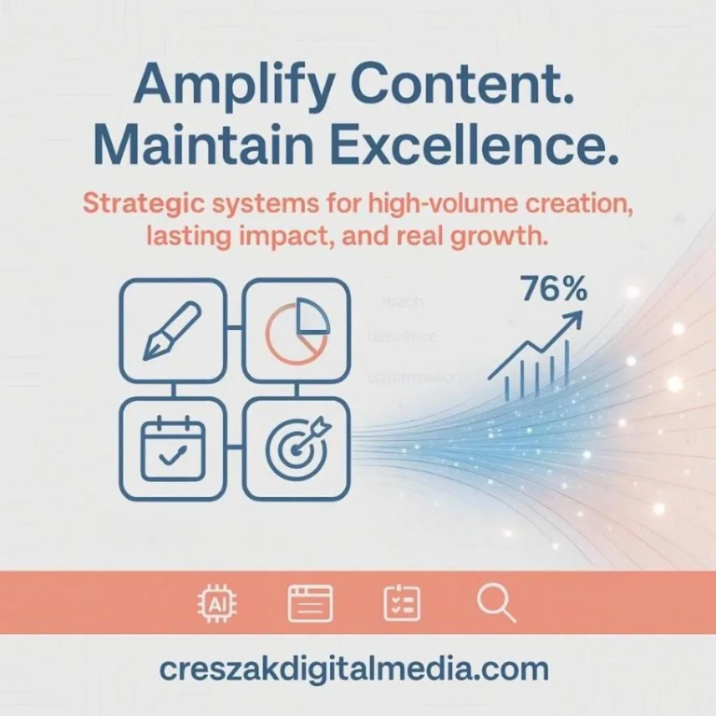 Scaling Content Production with Quality Using Website SEO Services by CresZak Digital Media