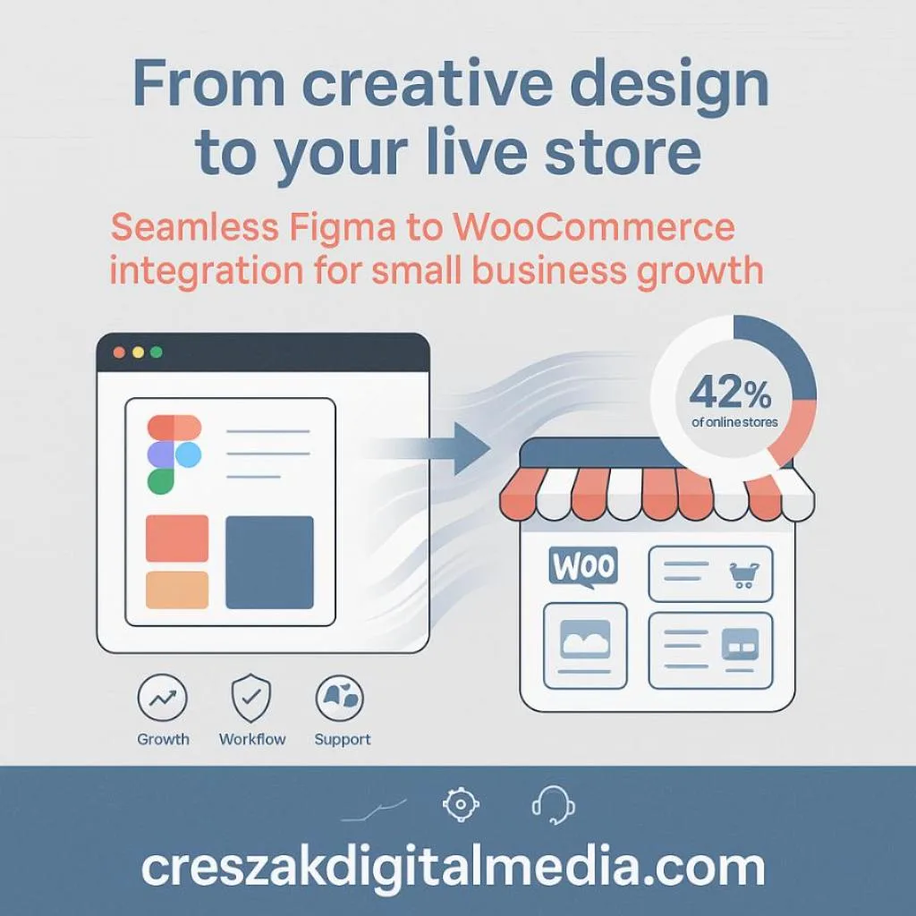 How small businesses convert Figma mockups into live stores with WooCommerce Web Design Services by CresZak Digital Media
