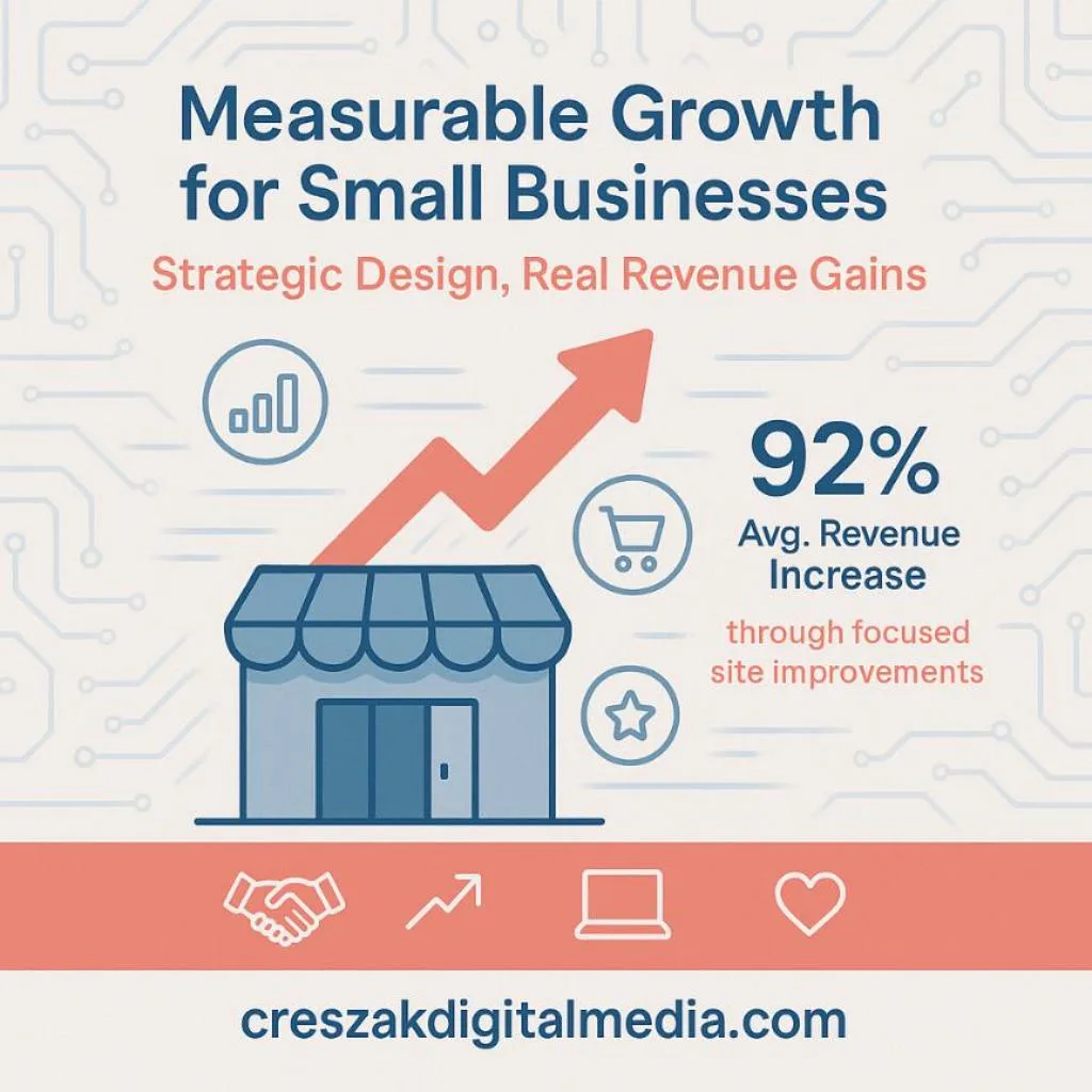 How small businesses achieve measurable growth with WooCommerce Web Design Services by CresZak Digital Media