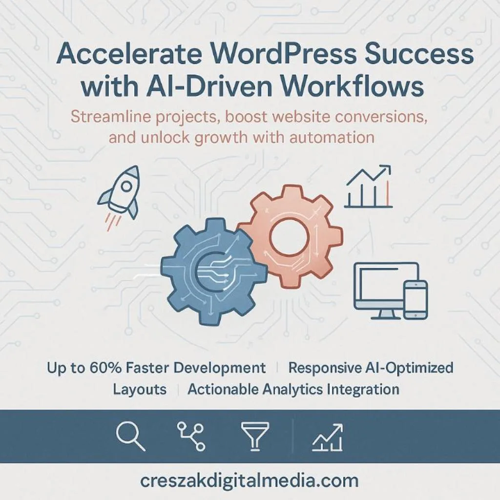 AI-driven workflow acceleration boosting conversions for WordPress web design companies