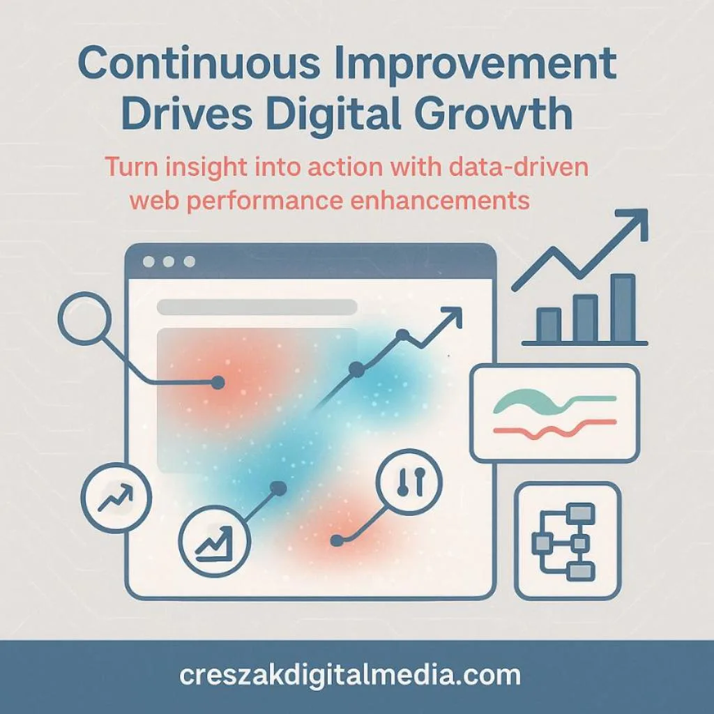 Data-driven performance improvements by CresZak Digital Media WordPress Web Design Company