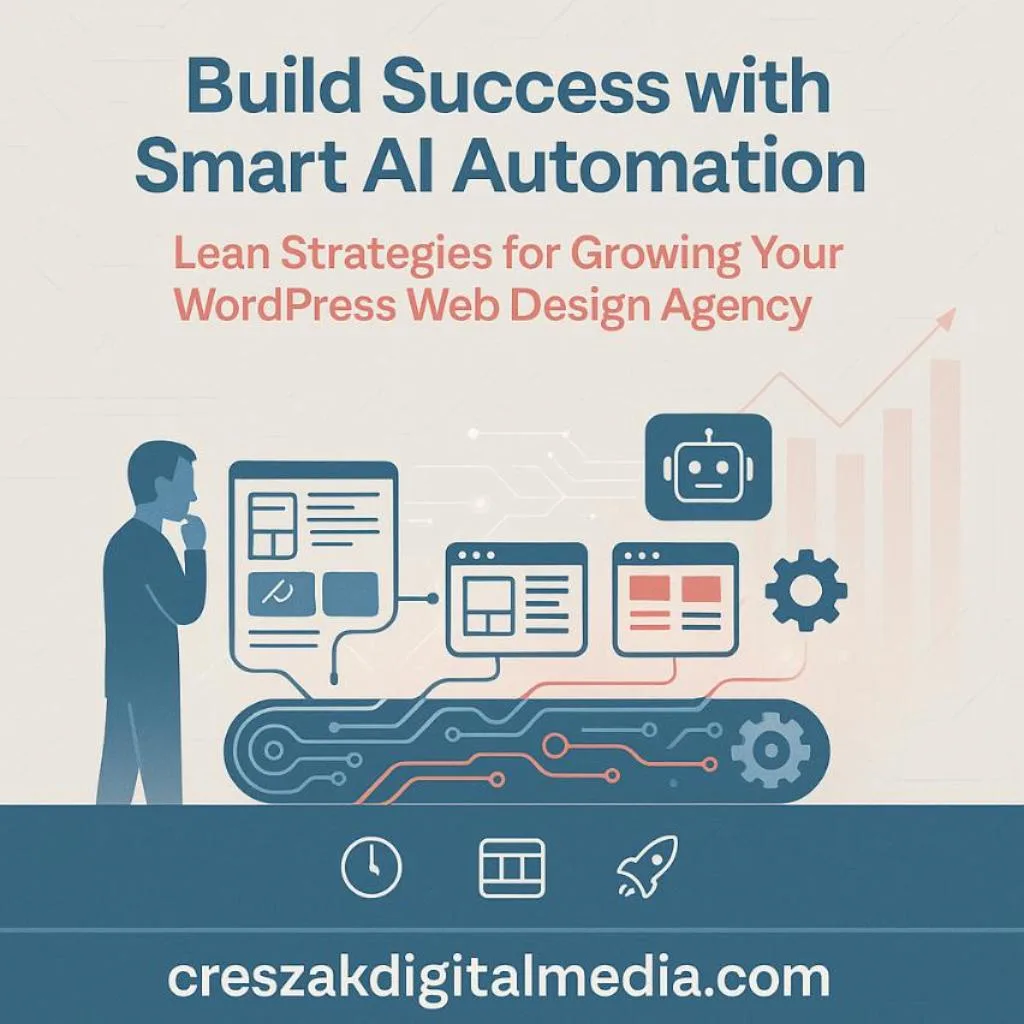 Small AI-powered WordPress web design company building lasting success through lean automation
