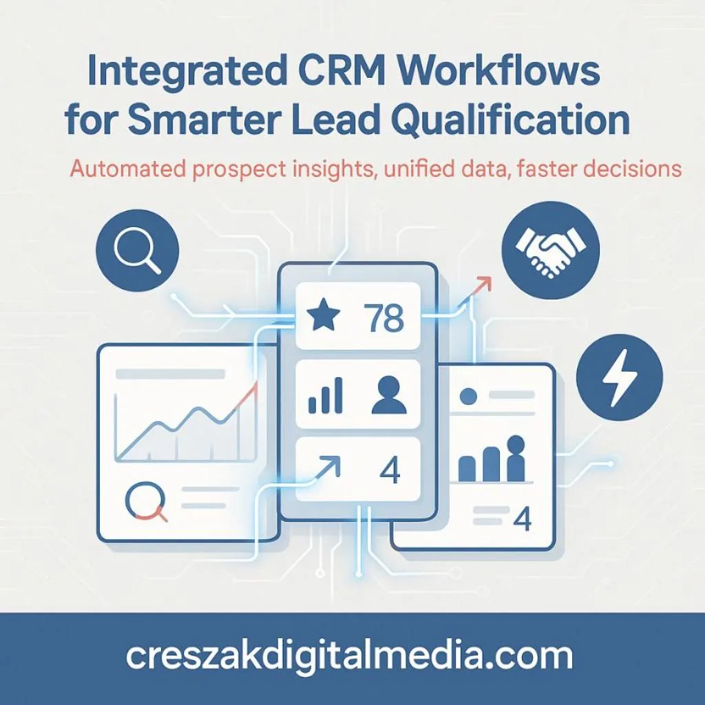 CRM integration platforms streamlining lead qualification for effective Lead Gen SEO Services – CresZak Digital Media.